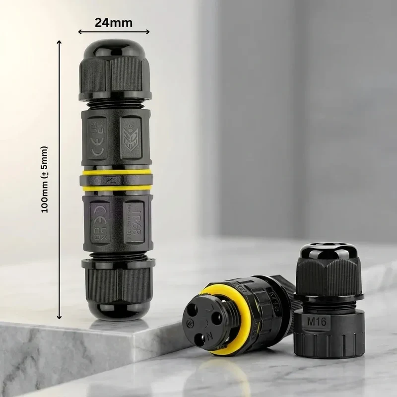 LEDSone Boîte de Dérivation Étanche IP68 – Connecteur 3 Pôles M20 ~2299