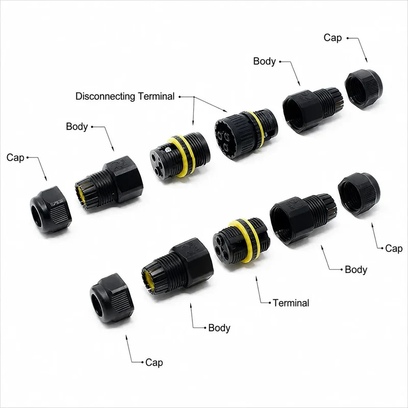 LEDSone Boîte de Dérivation Étanche IP68 – Connecteur 3 Pôles M20 ~2299