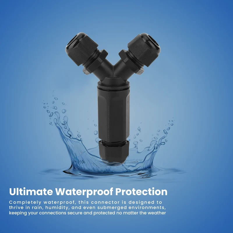 Boîte de Jonction Étanche IP68 en Y 3 Voies câble extérieur ~2298