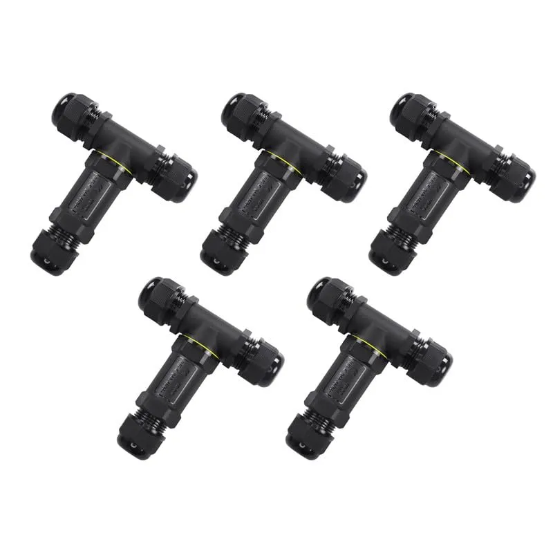 Boîte de Jonction Étanche IP68 3 Voies en T Connecteur Électrique ~2296