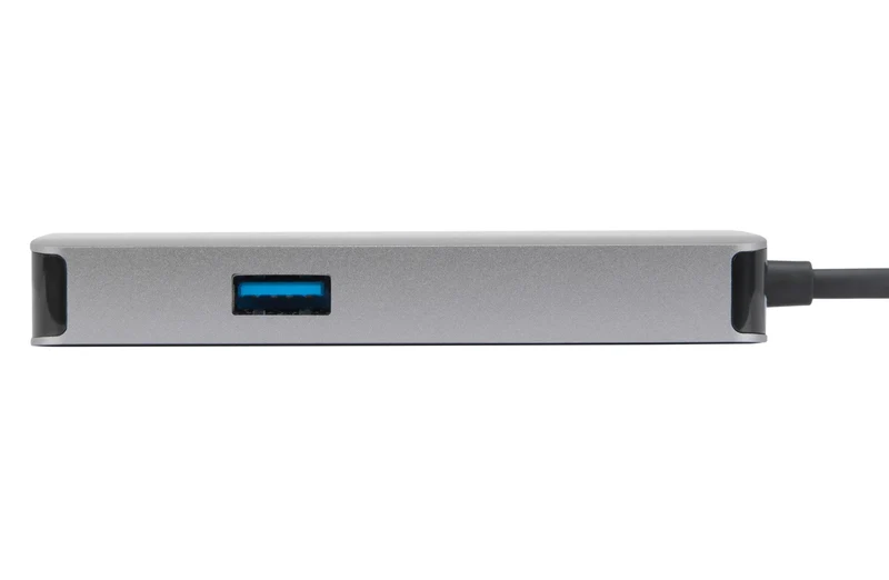 Station d'accueil USB-C avec mode alternatif DP pour un seul écran 4K HDMI/VGA avec technologie Power Delivery 100 W et fonction pass-through