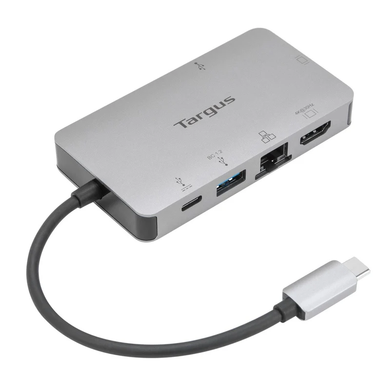 Station d'accueil USB-C avec mode alternatif DP pour un seul écran 4K HDMI/VGA avec technologie Power Delivery 100 W et fonction pass-through