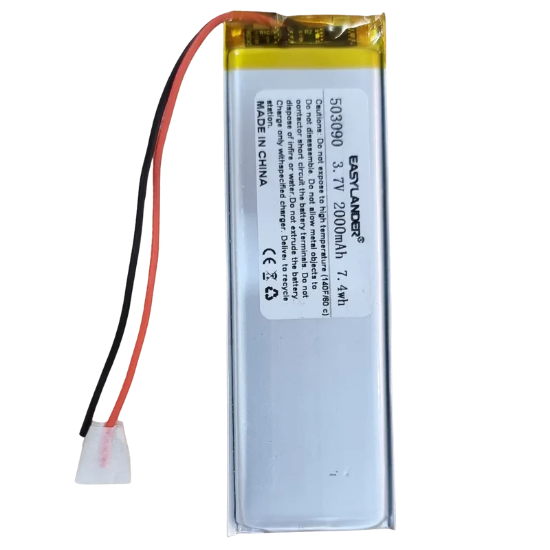 Batterie 503090 LiPo 3.7V 2000mAh appareils compacts