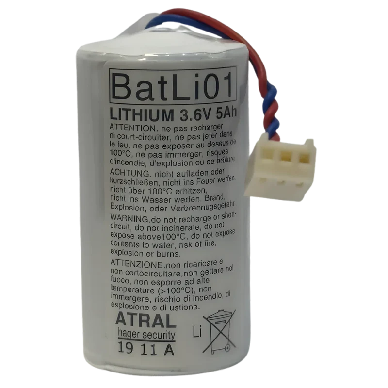 Pile Lithium BATLI01 3.6V 5Ah d’origine Hager Daitem Atral