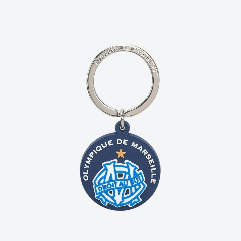 PORTE-CLÉS OM LOGO VINTAGE BLEU