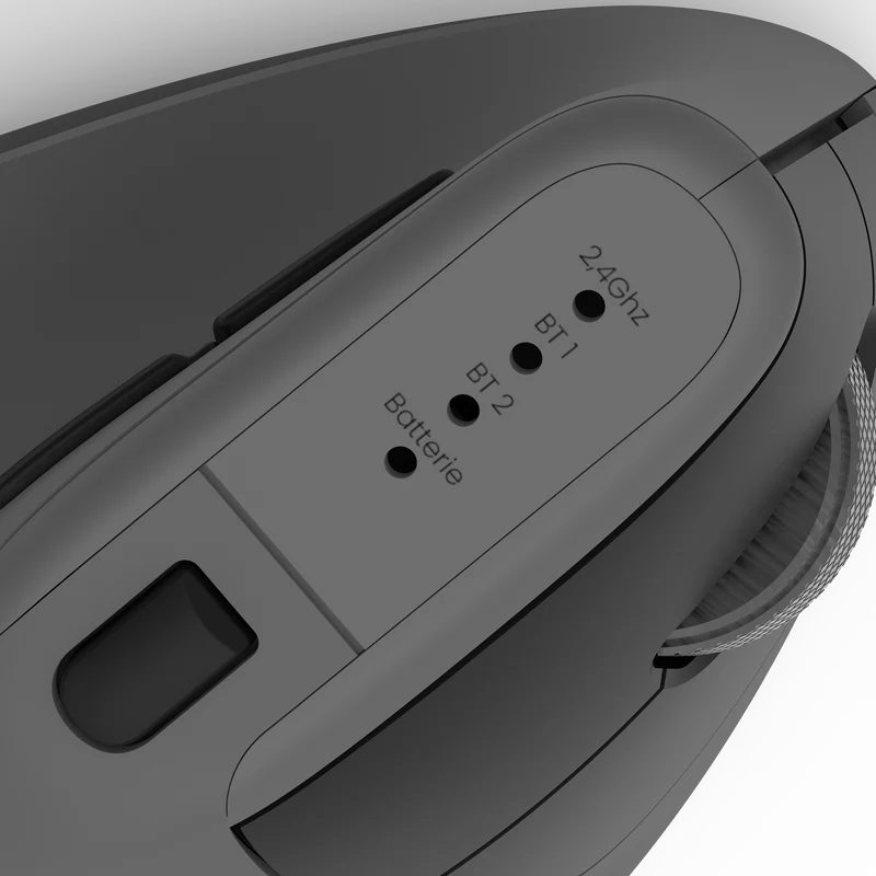 Souris sans fil Bluetooth ERGOSPIDE, ergonomique, Gris Nuage