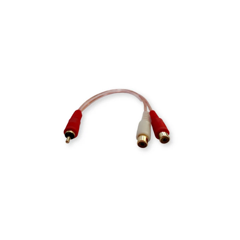 Câble RCA Y 1 prise mâle et 2 prises femelles ECO2F1M