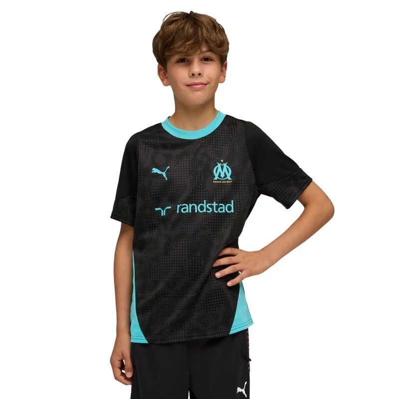 Maillot OM Training Noir Junior