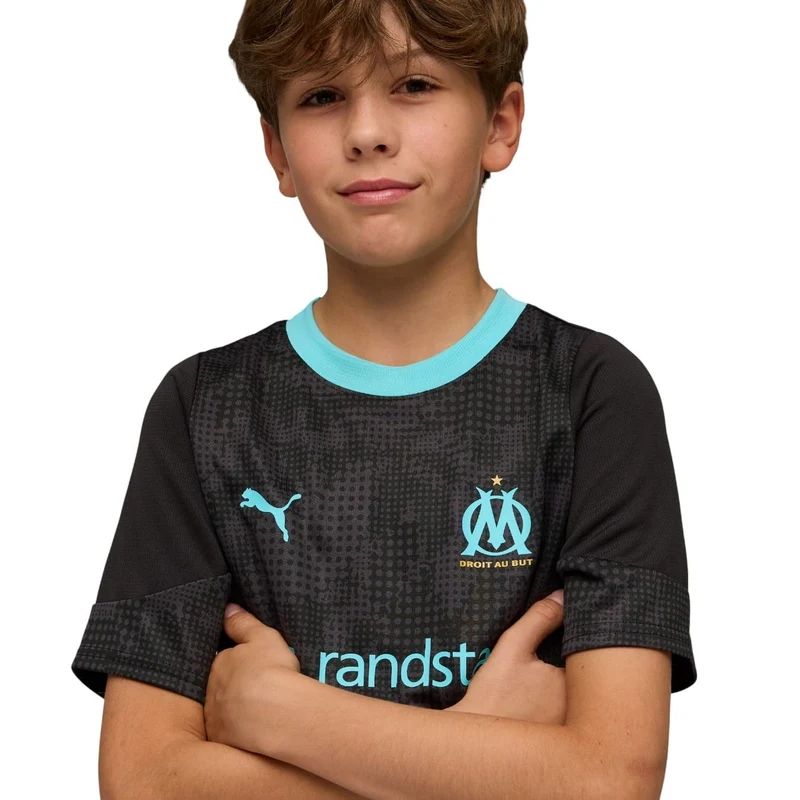 Maillot OM Training Noir Junior