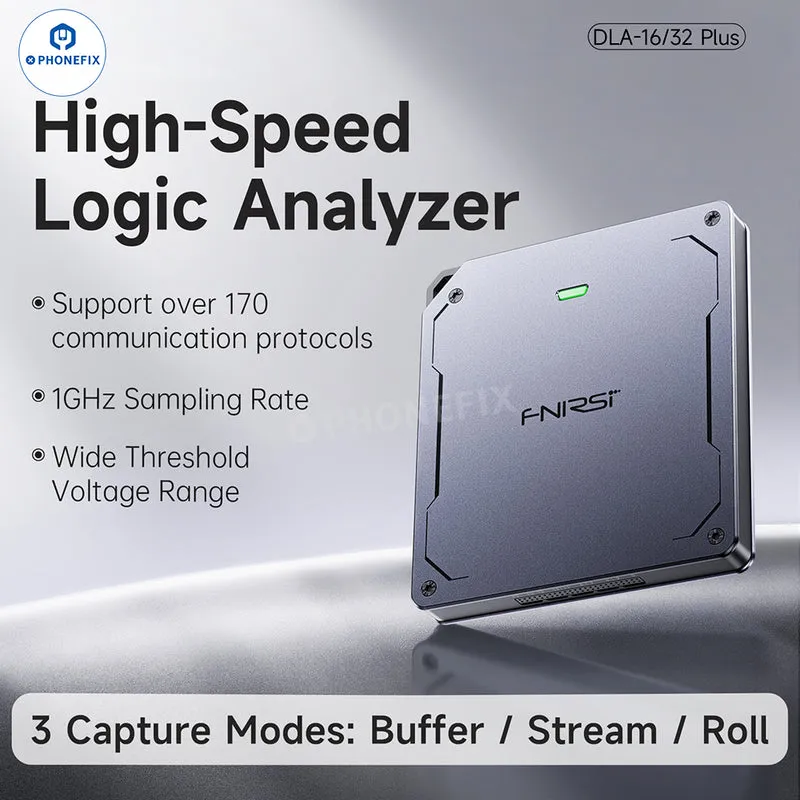 Analyseur logique haute vitesse FNIRSI DLA-16 DLA-32 Plus USB 3.0