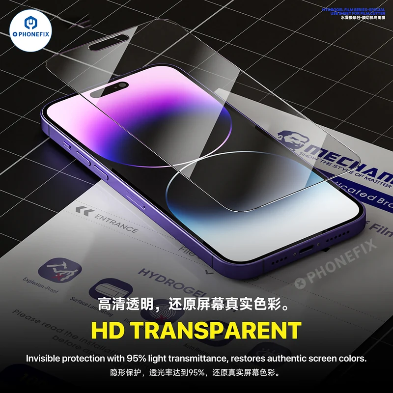 Film protecteur d'écran hydrogel mécanique pour téléphone et ordinateur portable