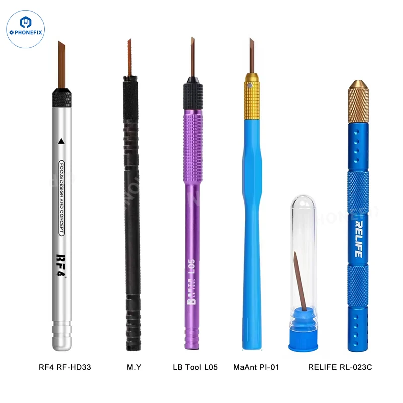 Lame coudée RF-HD33 LB-L05 RL-023C pour le décollage de colle de processeur et de circuit imprimé
