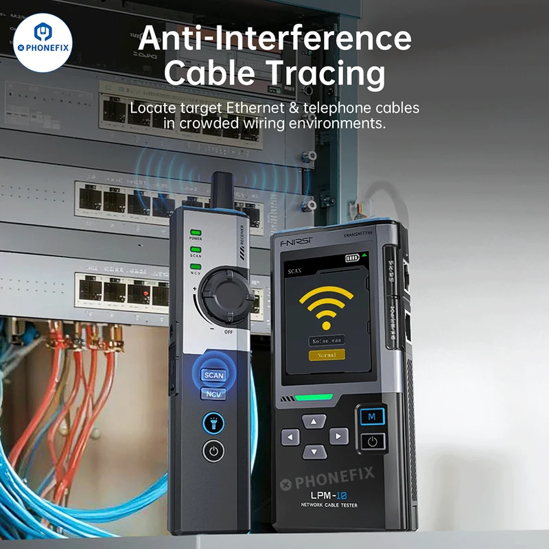 Testeur de câbles réseau FNIRSI LPM-10C – Analyse IP et test PING