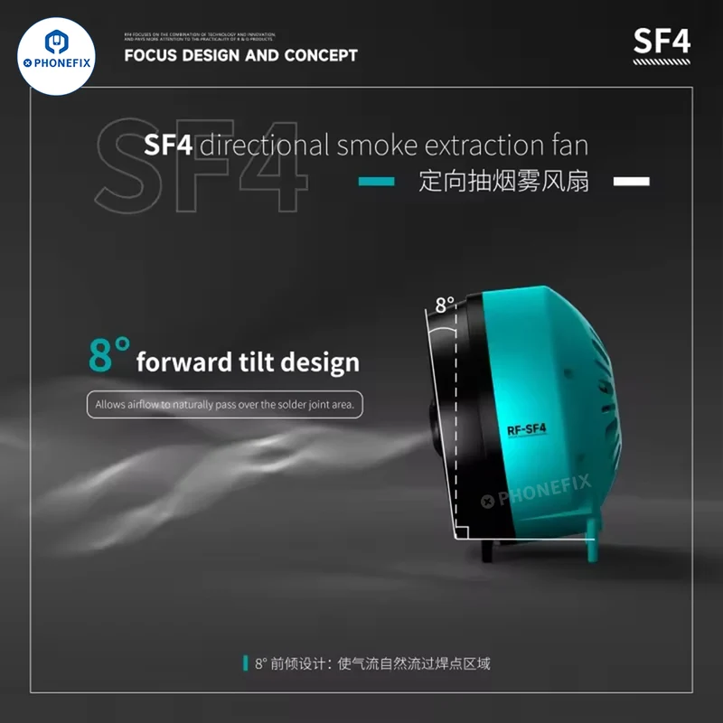 Ventilateur d'extraction de fumée RF4 RF-SF4 RF-UFO - Refroidissement, séchage et éclairage