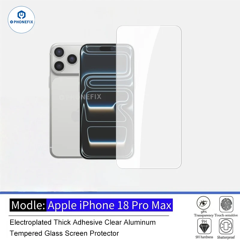 Protection d'écran en verre trempé pour iPhone 18 Pro Max - HD et confidentialité