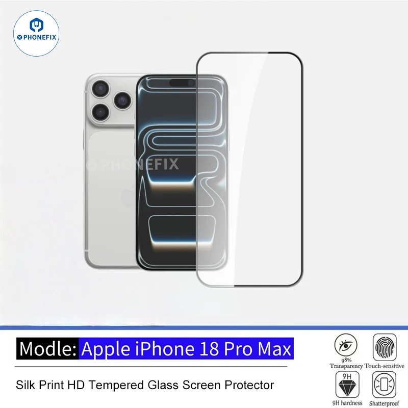 Protection d'écran en verre trempé pour iPhone 18 Pro Max - HD et confidentialité