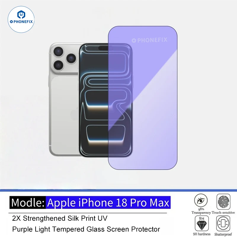 Protection d'écran en verre trempé pour iPhone 18 Pro Max - HD et confidentialité