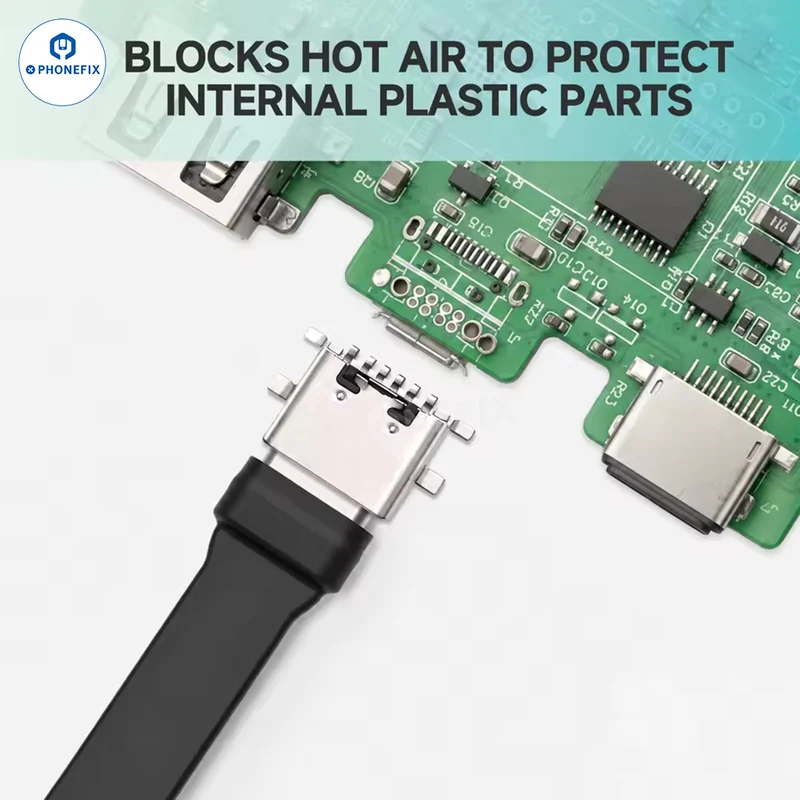 Couvercle de protection pour port de charge double tête RF-TP20 Micro-USB Type-C
