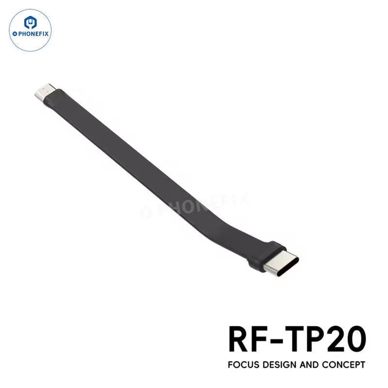 Couvercle de protection pour port de charge double tête RF-TP20 Micro-USB Type-C