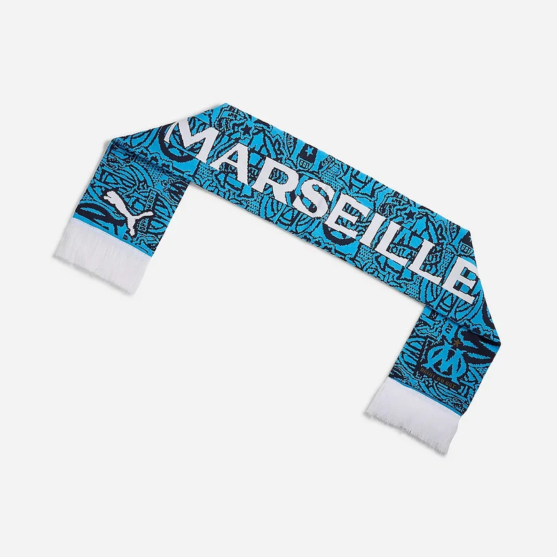 Écharpe adulte OM Ess Bleu et blanc