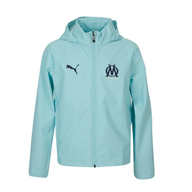 Coupe Vent Training Bleu Ciel OM Junior
