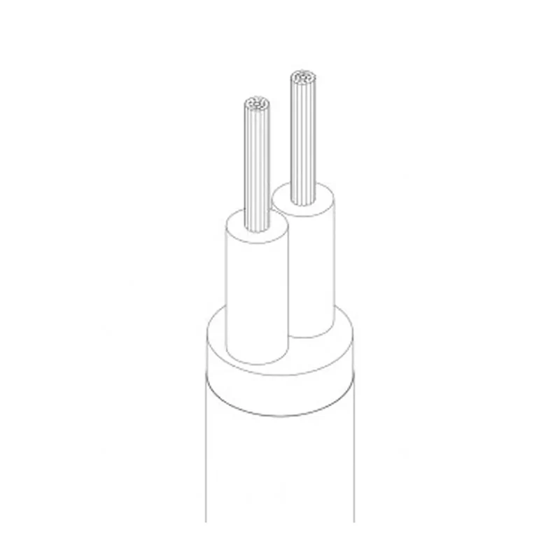 LEDSone Câble électrique textile ivoire rond 2 noyaux | 1m, 5m, 10m pour luminaire ~2208
