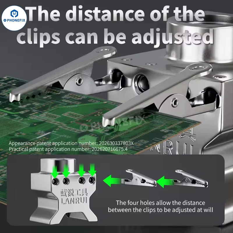 LANRUI B17 Dispositif de soudage à pince réglable pour circuit imprimé, destiné à la réparation de téléphones