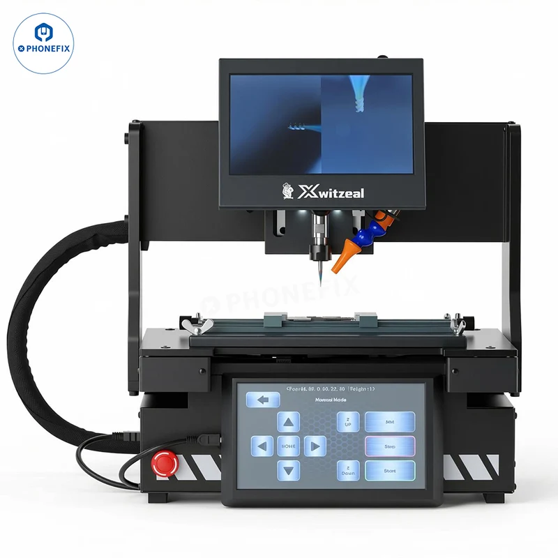 Machine CNC de découpe d'emplacement SIM et de rectification de circuits imprimés Xwitzeal K150 pour iPhone