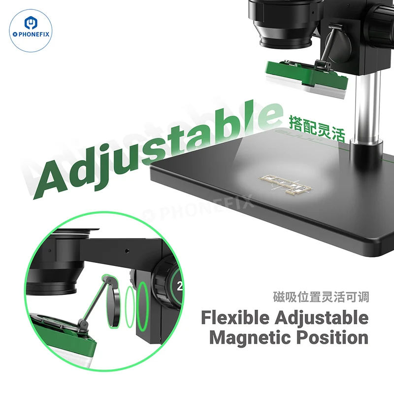 Extracteur de fumée magnétique 2UUL FE11 MagFan avec LED pour le soudage de circuits imprimés