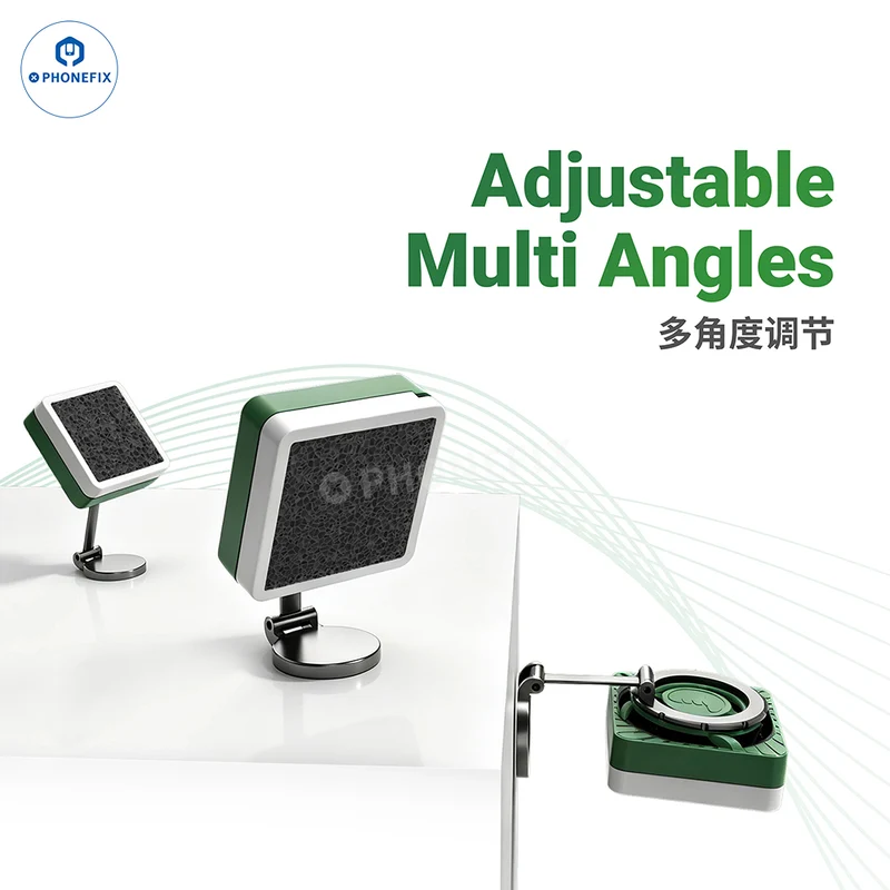 Extracteur de fumée magnétique 2UUL FE11 MagFan avec LED pour le soudage de circuits imprimés