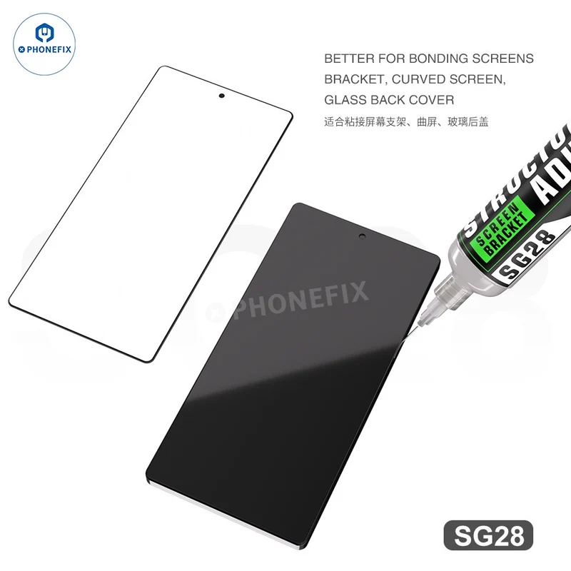 Colle liquide forte MJ SG23 pour support d'écran de téléphone, adhésif pour cadre central