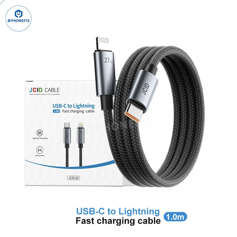 Chargeur rapide GaN JCID et câble de charge pour téléphones portables/appareils électroniques