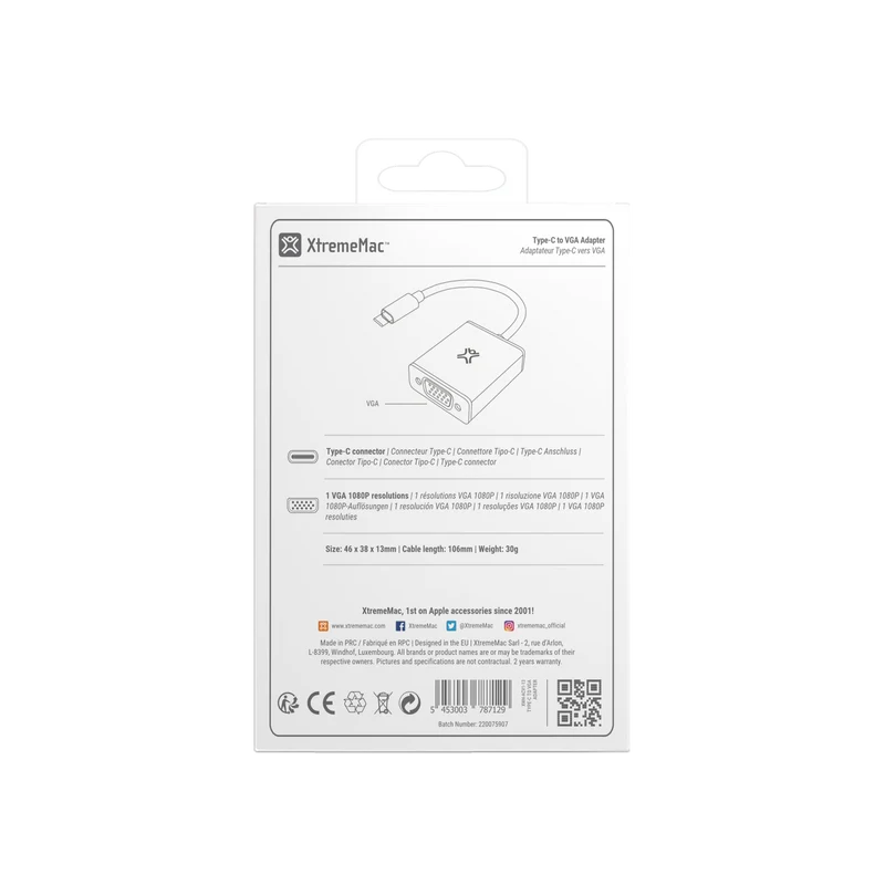 Type-C to HDMI & VGA Adapter
