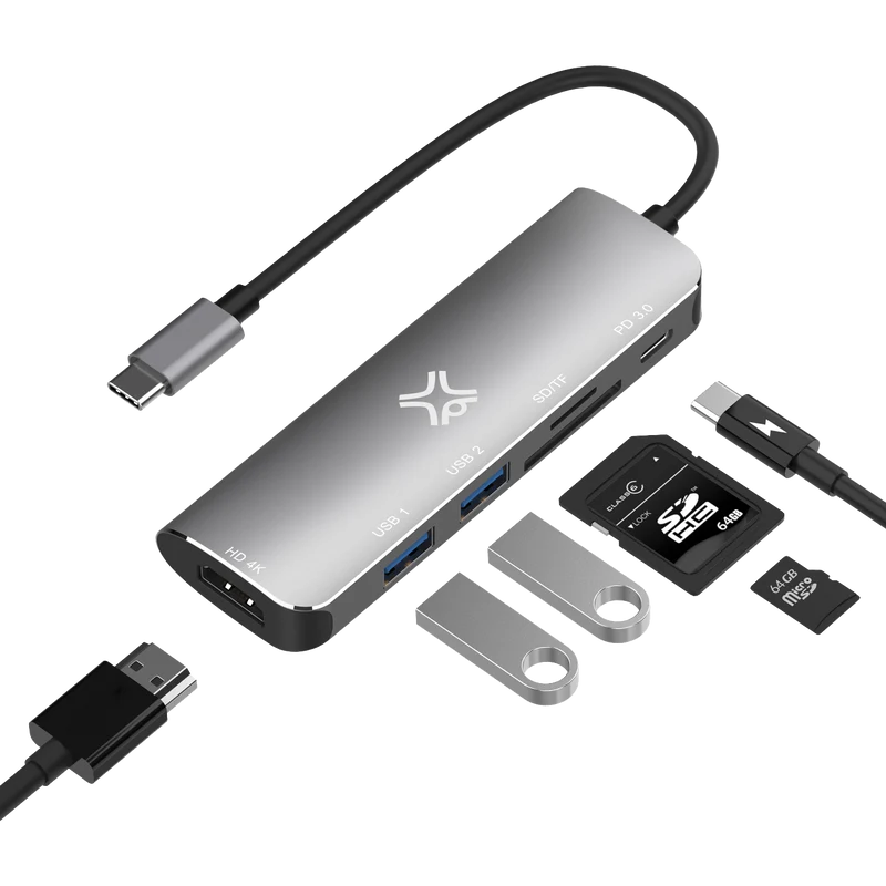 Type-C Hub with 6 Ports