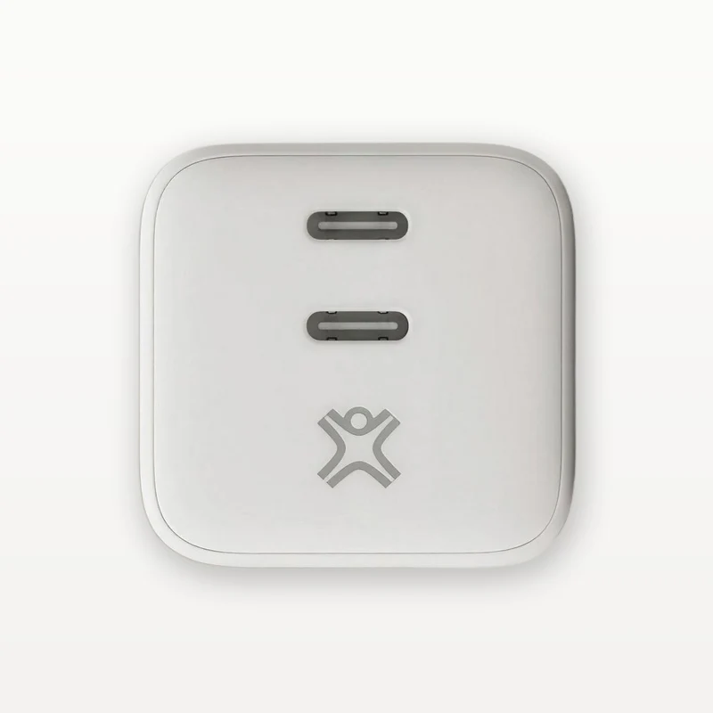 65W Dual USB-C Charger | Eco-Friendly PD for MacBook & iPhone