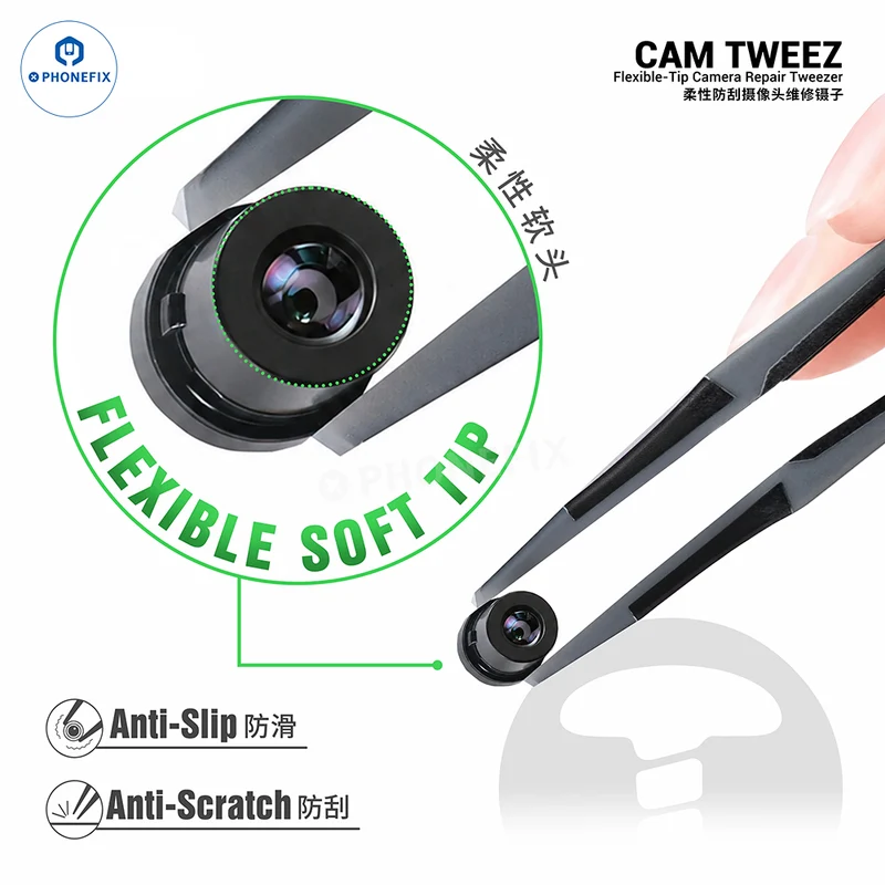 Pince à épiler flexible 2UUL CAMTWEEZ pour la réparation d'appareils photo – Anti-rayures