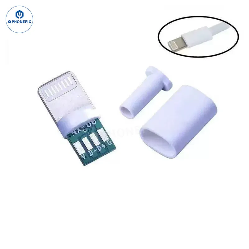 Connecteur mâle DIY pour câble de charge iPhone avec circuit imprimé