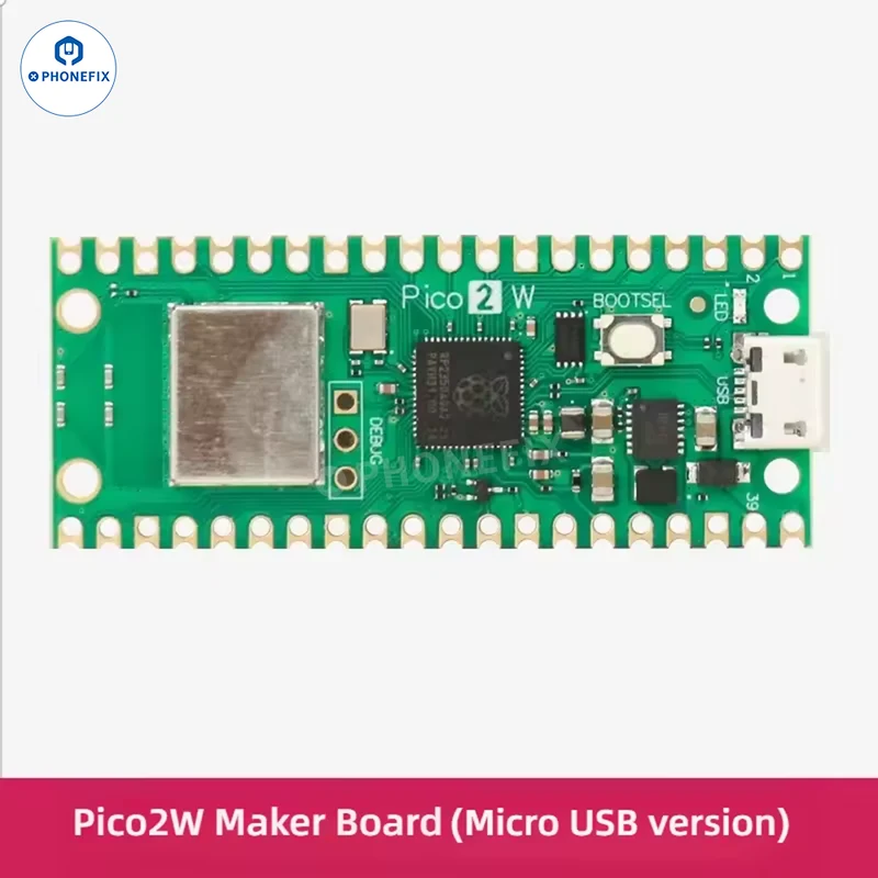 Carte de développement mini Raspberry Pi Pico 2 2W RP2350 double cœur