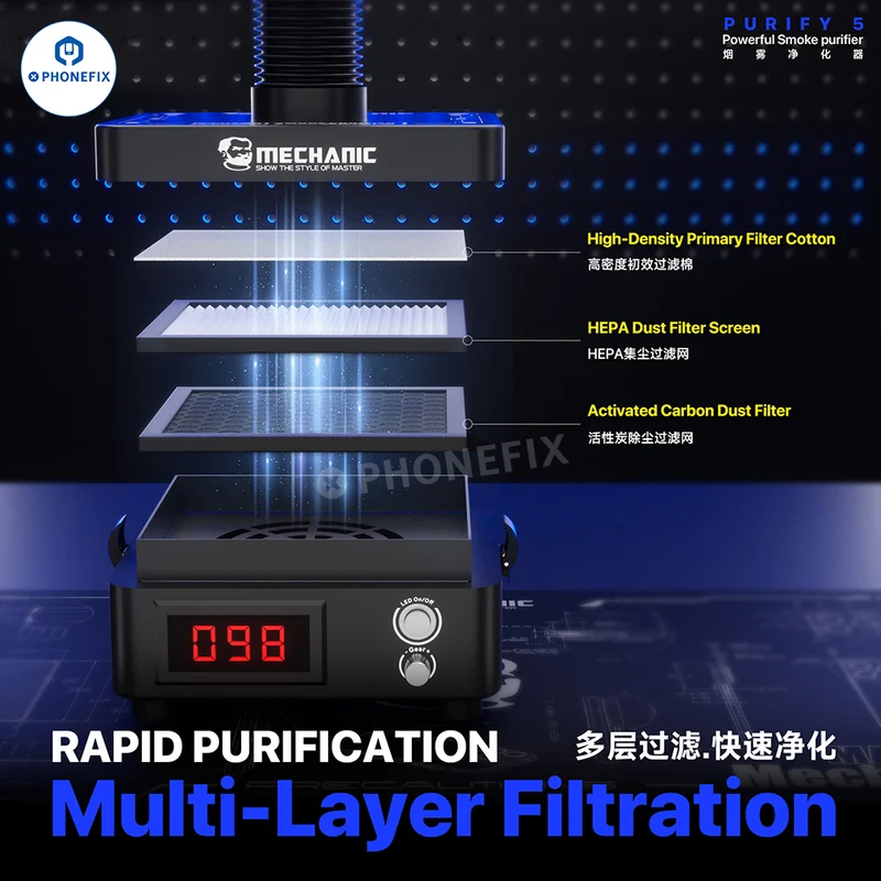MECHANIC PURIFY 5 Purificateur de fumées de soudage Extracteur de fumées