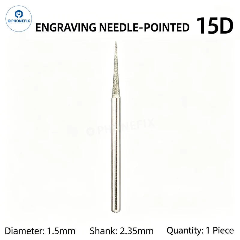 Foret diamanté de 2.35 mm pour la réparation de circuits imprimés