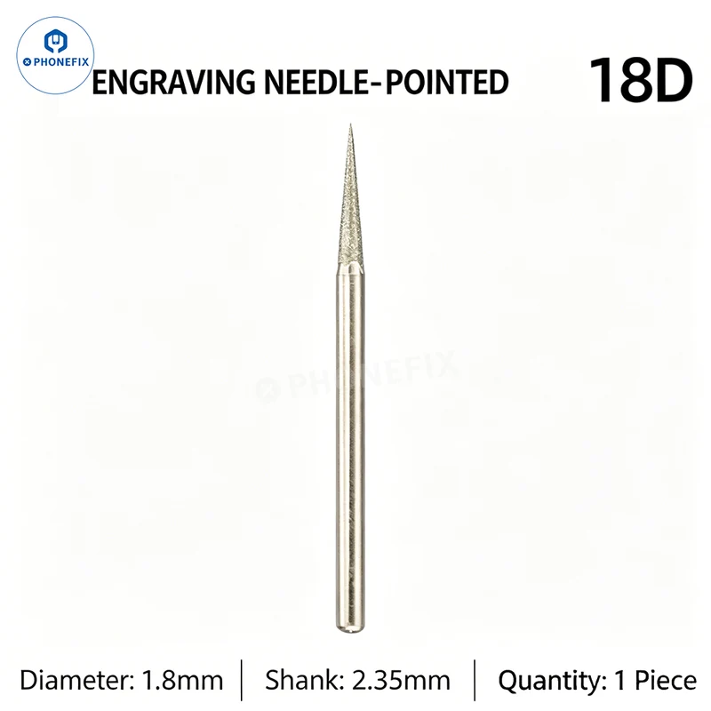 Foret diamanté de 2.35 mm pour la réparation de circuits imprimés