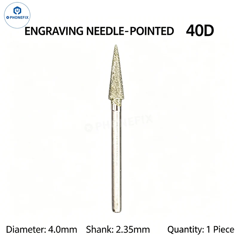 Foret diamanté de 2.35 mm pour la réparation de circuits imprimés