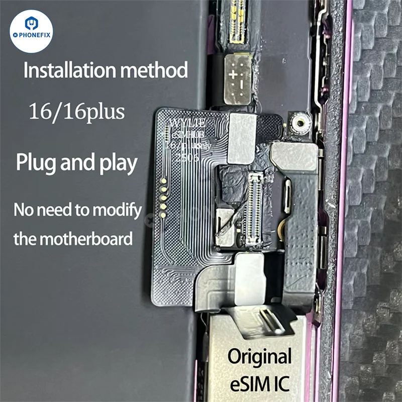Solution de déblocage eSIM WYLIE pour iPhone 15-17 Pro Max - Sans CNC