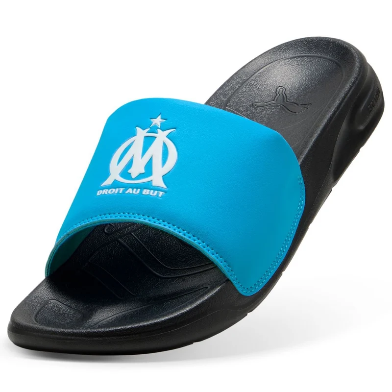 Claquette Logo OM Bleu