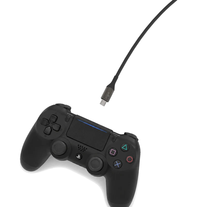 Câble tressé écoconçu GREEN-E résistant Micro-USB vers USB, 1,20m, Noir