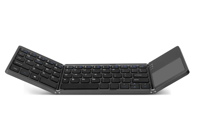 Foldable Travel Keyboard with Touchpad