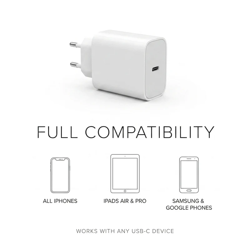 25W Type-C Power Delivery Wall Charger