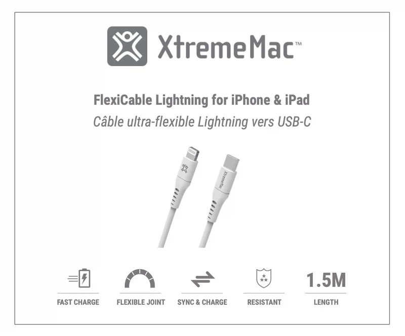 Flexi Lightning to USB-C Cable