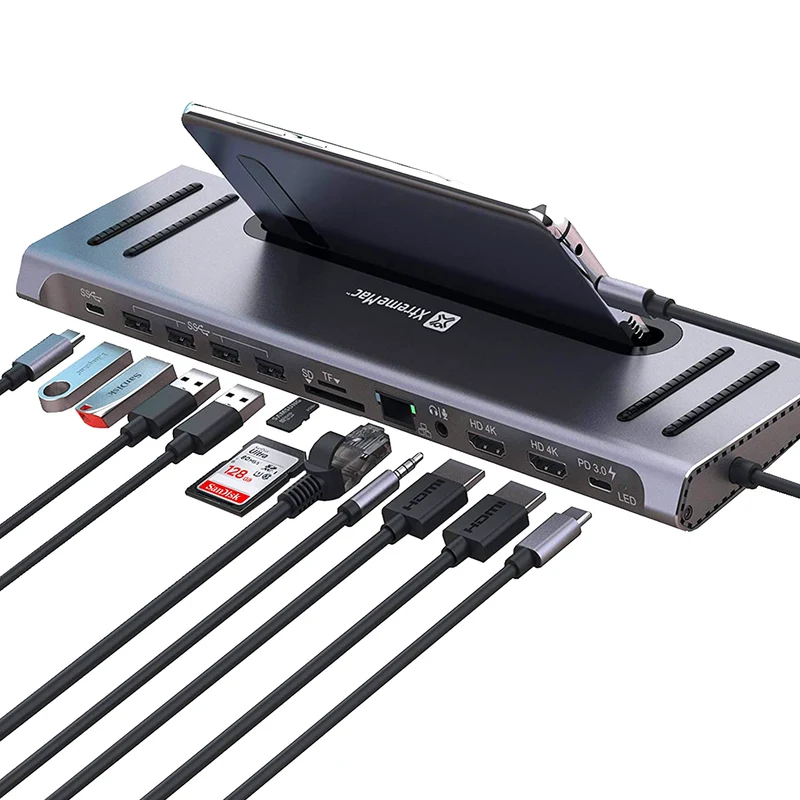 12 in 1 - Type-C Docking Hub Station