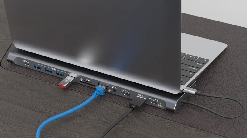 12 in 1 - Type-C Docking Hub Station